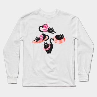 Purrfect Pink Purradise Long Sleeve T-Shirt